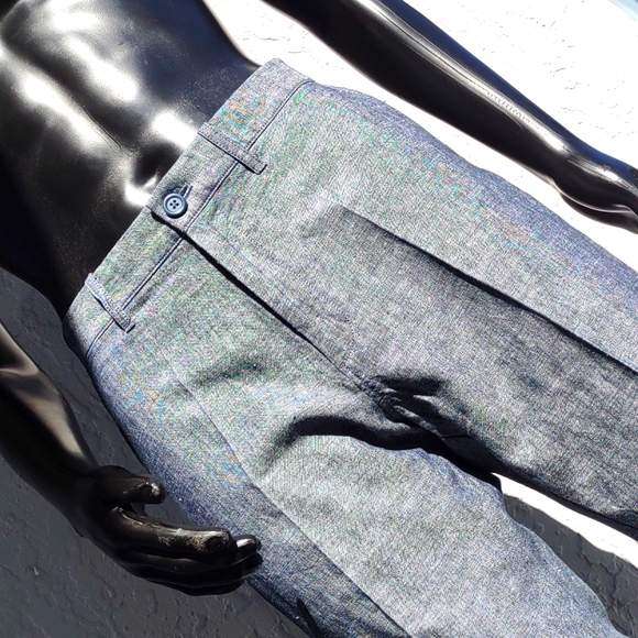 J. CREW Men's "SUTTON" Luxury Linen/Cotton Blend Flat Front Trousers - Picture 8 of 17